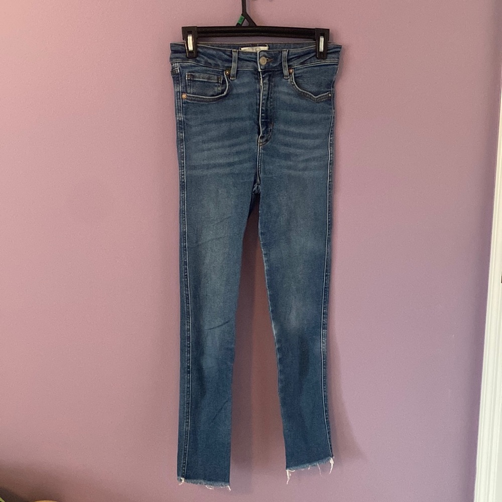 Free People High Rise Jegging - Raw Hem